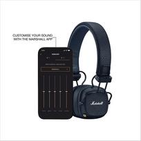 belaides bluetooth ausines - Marshall Major V Tamsiai mėlynos (Midnight Blue) - 5 nuotrauka
