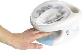 freza nagams - Homedics MAN-3023A-EU Pro manikiūro ir pedikiūro rinkinys, Balta (White) - 2 nuotrauka