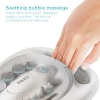 freza nagams - Homedics MAN-3023A-EU Pro manikiūro ir pedikiūro rinkinys, Balta (White) - 5 nuotrauka