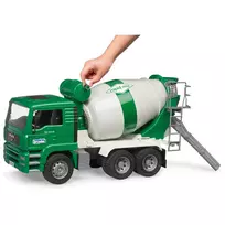 baltas cementas - Bruder Man TGA Concrete Mixer 02739, balta/žalia - 3 nuotrauka