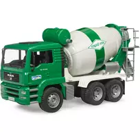 baltas cementas - Bruder Man TGA Concrete Mixer 02739, balta/žalia - 4 nuotrauka