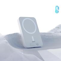 isorine baterija - Dudao K26, 10000mAh 20W USB-A / USB-C / MagSafe - Baltas (White) - 2 nuotrauka