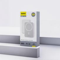 isorine baterija - Dudao K26, 10000mAh 20W USB-A / USB-C / MagSafe - Baltas (White) - 3 nuotrauka