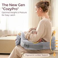 pagalve memory - MOMCOZY COZYPRO maitinimo pagalvė, Pilkas (Grey) - 3 nuotrauka