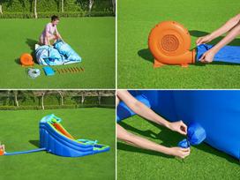 senukai baseinai - Bestway Turbo Splash Mega vandens parkas 53408 - 13 nuotrauka