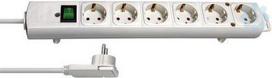Brennenstuhl Comfort-Line Plus 1153320100, 6 lizdų, 2 m, su jungikliu, Baltas (White)