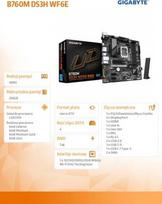 3.0 atx - Mainboard|GIGABYTE|Intel B760 Express|LGA1700|Micro-ATX|Memory DDR5|Memory slots 4|B760MDS3HWF6EGEN5 | B760M DS3H WF6E GEN5 - 2 nuotrauka