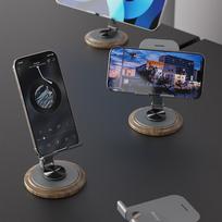 0 laipsniu laikiklis - Dudao F17M 360° metalinis telefono stovas - Pilkas (Gray) - 3 nuotrauka