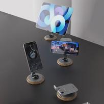 0 laipsniu laikiklis - Dudao F17M 360° metalinis telefono stovas - Pilkas (Gray) - 6 nuotrauka