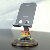 0 laipsniu laikiklis - Dudao F17M 360° metalinis telefono stovas - Pilkas (Gray) - 9 nuotrauka