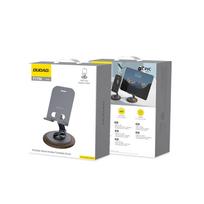 0 laipsniu laikiklis - Dudao F17M 360° metalinis telefono stovas - Pilkas (Gray) - 12 nuotrauka