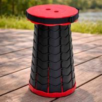 taburetes ir - Sulankstoma turistinė kėdė Telescopic, juoda/raudona (Black/Red) - 2 nuotrauka