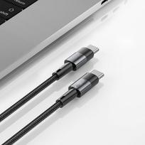 usb cable 5a usb c to usb c - Tech-Protect UltraBoost USB-C to USB-C PD 100W 5A 0.25m Pilkas (Gray) - 4 nuotrauka