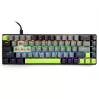 medus - Media-Tech Red Core MX60 MT1260 Mechaninė Klaviatūra 60%, Juoda-Zalia (Black-Green) - 2 nuotrauka