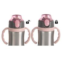 vaikiskos gertuves - Vaikiškas Termo puodelis , rožinis- 300 ml - 2 nuotrauka