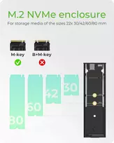 m 2 enclosure - HDD/SSD korpusas ICY Box IB-1807MT-C31, 1.8" - 5 nuotrauka