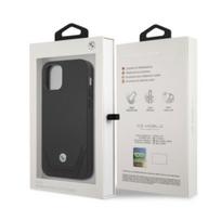 telefonas iphone pro max 12 - BMW "BMHCP12LRSWPK Signature Leather Lower Stripe iPhone 12 Pro Max" Black - 2 nuotrauka