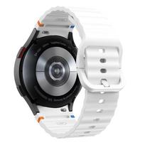 watch 4 - Tech-Protect watch strap Silicone Sport Samsung Galaxy Watch4/5/5 Pro/6/7/FE, white | 5906302313396 - 5 nuotrauka