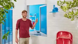 nuo uodu langu tinklelis - Apsauginis tinklelis langams nuo vabzdžių TESA COMFORT juodas 1,3mx1,5m - 3 nuotrauka
