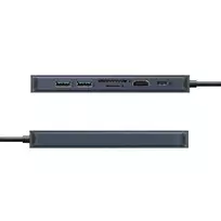 usb c laidas 4k - Targus Hiper | „HyperDrive EcoSmart Gen.2“ universalus USB-C 7-in-1 šakotuvas su 100 W PD maitinimo perdavimu - 2 nuotrauka