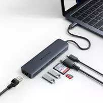 usb c laidas 4k - Targus Hiper | „HyperDrive EcoSmart Gen.2“ universalus USB-C 7-in-1 šakotuvas su 100 W PD maitinimo perdavimu - 6 nuotrauka