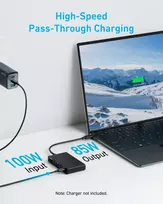 usb 2.0 hub - Anker 332 USB-C Hub 5-in-1 Juodas (Black) - 4 nuotrauka
