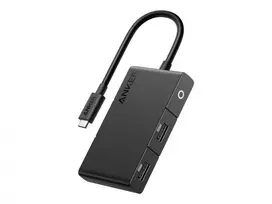 usb 2.0 hub - Anker 332 USB-C Hub 5-in-1 Juodas (Black) - 5 nuotrauka