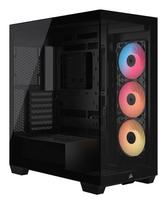grudis - „Corsair 3500X LX-R“ kompiuterio korpusas, vidutinio dydžio bokštas, E-ATX, RGB, grūdintas stiklas - juodas - 10 nuotrauka