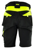 darbo sortai - Darbiniai šortai Sara Workwear 11-000272-27, juoda/oranžinė, L dydis - 2 nuotrauka
