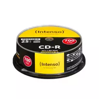 cd r - Intenso CD-R 52X 700MB Printable 25P Spindle - 2 nuotrauka