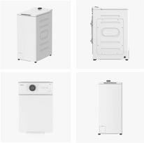 wash machine - Midea MF100T60B/W-HR Balta (White) - 3 nuotrauka