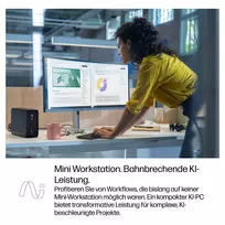 ai 395 - HP Z2 Mini G1a Workstation B76Q7ET ,  AMD Ryzen AI Max Pro 395 ,  128GB RAM ,  2TB SSD ,  AMD Radeon 8060S ,  Windows 11 - 11 nuotrauka