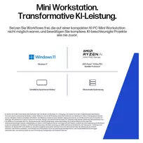 ai 395 - HP Z2 Mini G1a Workstation B76Q7ET ,  AMD Ryzen AI Max Pro 395 ,  128GB RAM ,  2TB SSD ,  AMD Radeon 8060S ,  Windows 11 - 14 nuotrauka