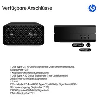 ai 395 - HP Z2 Mini G1a Workstation B76Q7ET ,  AMD Ryzen AI Max Pro 395 ,  128GB RAM ,  2TB SSD ,  AMD Radeon 8060S ,  Windows 11 - 20 nuotrauka