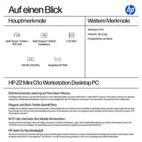 ai 395 - HP Z2 Mini G1a Workstation B76Q7ET ,  AMD Ryzen AI Max Pro 395 ,  128GB RAM ,  2TB SSD ,  AMD Radeon 8060S ,  Windows 11 - 21 nuotrauka