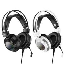 ausines 2.5mm - Hoco W110 Juodas (Black) Laidinės Ausinės su Mikrofonu žaidimams - 4 nuotrauka
