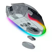 razer pro mouse - Razer Basilisk V3 Pro 35K Wireless Phantom Baltas (White) - 4 nuotrauka