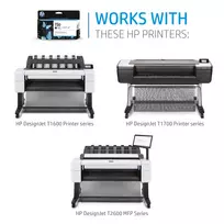 hp 300 kasete - HP 730 300 ml Magenta Ink CartridgeĀ  | P2V69A - 3 nuotrauka