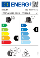 triangle padangos - Sailun Terramax A/T 275/65R18 123/120 R - 2 nuotrauka