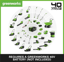 lapu siurblys pustuvas - Akumuliatorinis lapų siurblys-pūstuvas Greenworks GD40BVIIK2X; 40 V; 2x2,0 Ah akum. - 8 nuotrauka