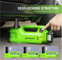 automobilio irankiai - Greenworks Automobilinis keltuvas G24JACK, 3000 kg, 24 V (be akumuliatoriaus ir pakrovėjo) - 5 nuotrauka