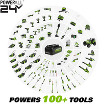 automobilio irankiai - Greenworks Automobilinis keltuvas G24JACK, 3000 kg, 24 V (be akumuliatoriaus ir pakrovėjo) - 8 nuotrauka