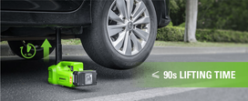 automobilio irankiai - Greenworks Automobilinis keltuvas G24JACK, 3000 kg, 24 V (be akumuliatoriaus ir pakrovėjo) - 10 nuotrauka