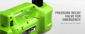 automobilio irankiai - Greenworks Automobilinis keltuvas G24JACK, 3000 kg, 24 V (be akumuliatoriaus ir pakrovėjo) - 13 nuotrauka