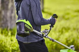 zoliapjoves rankena - Greenworks GD60BCBK4, 60 V (su 4Ah akumuliatoriumi ir krovikliu) - 8 nuotrauka