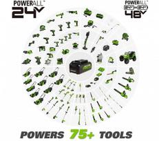 pistoletas klij - Klijų pistoletas Greenworks G24HGG, 11 mm, 24 V - 2 nuotrauka