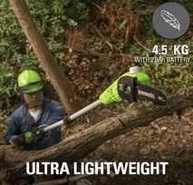 24v akumuliatorius greenworks - Greenworks G40PSF - 2 nuotrauka