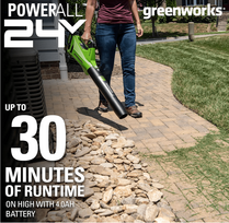 lapu pustuvas - Greenworks BL24L411-01 - 13 nuotrauka