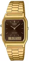 casio laikrodziai vyrams - CASIO AQ-230GA-5AMQYES Ruda (Brown) - 1 nuotrauka