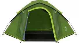 palapine 4 vietu - Coleman Darwin 4 Plus BlackOut, 4 asmenų kupolo tipo palapinė, tamsiai žalia/šviesiai žalia (Dark Green/Light Green) - 1 nuotrauka